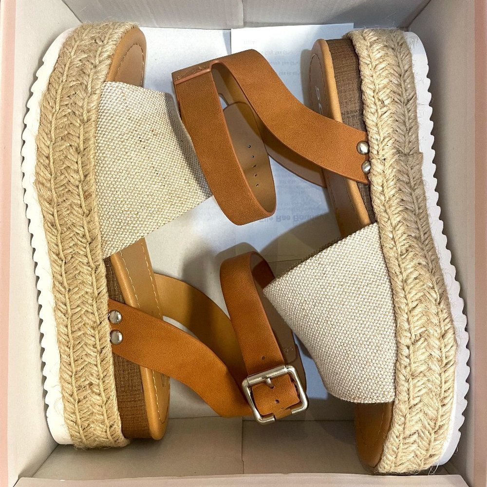 Neutral Platform Sandals